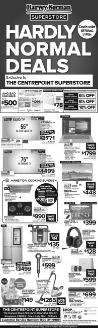 Harvey-Norman-Once-a-year-Hardly-Normal-Discount-Coupons-Promotion2-195x650 27 Feb-5 Mar 2021: Harvey Norman Once-a-year Hardly Normal Discount Coupons Promotion
