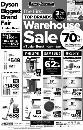 Harvey-Norman-Warehouse-Sale-350x551 19-21 Mar 2021: Harvey Norman Warehouse Sale at 7 Jalan Besut