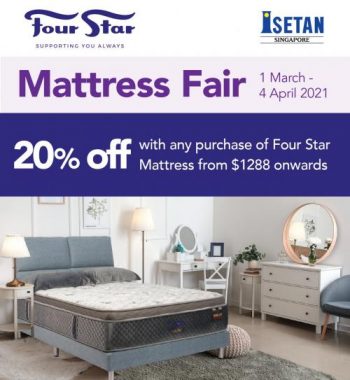 ISETAN-Katong-FourStar-Mattress-Fair-Promotion--350x380 1 Mar-4 Apr 2021: ISETAN Katong FourStar Mattress Fair Promotion