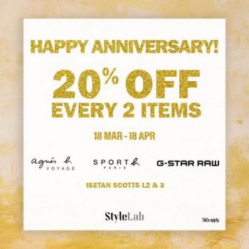 Isetan-StyleLab-Anniversary-Sale-350x350 18 Mar-18 Apr 2021: Isetan StyleLab Anniversary Sale