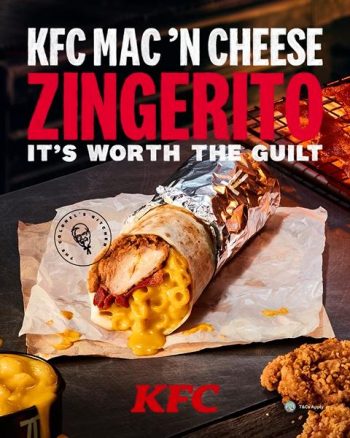 KFC-Mac-N-Cheese-Zingerito-Promotion-350x438 9 Mar 2021 Onward: KFC Mac 'N Cheese Zingerito Promotion