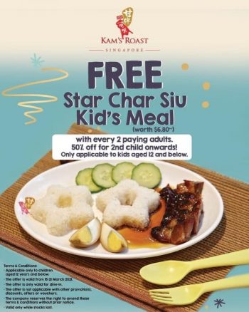 Kams-Roast-Free-Star-Char-Siu-Kids-Meal-Promotion-350x438 15-21 Mar 2021: Kam's Roast Free Star Char Siu Kid’s Meal Promotion