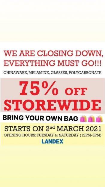 Landex-Storewide-Sale-350x622 12 Mar 2021 Onward: Landex Closing Down Sale