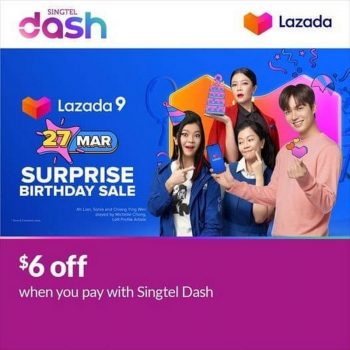 Lazada-Birthday-Sale-with-Singtel-Dash-350x350 27 Mar 2021: Lazada Birthday Sale with Singtel Dash