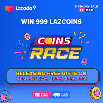 Lazada-Coins-Race-Giveaways-350x350 23-31 Mar 2021: Lazada Coins Race Giveaways