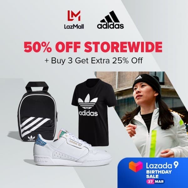 27 Mar 2021: Adidas Storewide Promotion at Lazada - SG.EverydayOnSales.com