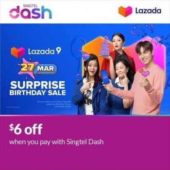 Lazada-Surprise-Birthday-Sale-with-Singtel-Dash-350x350 27 Mar 2021: Lazada Surprise Birthday Sale with Singtel Dash