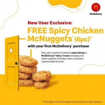 McDonalds-FREE-Spicy-Chicken-McNuggets-McDelivery-New-User-Promotion-350x350 2 Mar 2021 Onward: McDonald's FREE Spicy Chicken McNuggets McDelivery New User Promotion