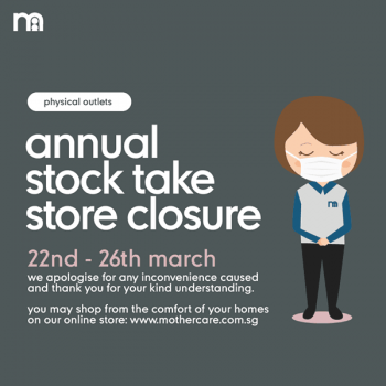 Mothercare-Annual-Stock-Take-Promotion-350x350 22-26 Mar 2021: Mothercare Annual Stock Take Store Closure Promotion