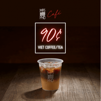 Mrs-Pho-Cafe-Vietnamese-Coffee-Promotion-at-VivoCity--350x350 1 Mar 2021 Onward: Mrs Pho Cafe Vietnamese Coffee Promotion at VivoCity