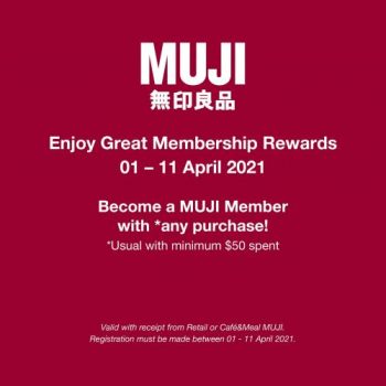 Muji-Free-Membership-Promotion-350x350 1-11 Apr 2021: Muji Free Membership Promotion