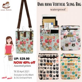 OG-Uma-Hana-Bag-40-OFF-Promotion-1-350x350 Now till 30 Apr 2021: OG Uma Hana Bag 40% OFF Promotion