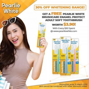 Pearlie-White-Free-Brushcare-Enamel-Protect-Adult-Soft-Toothbrush-Promotion-350x350 1-31 March 2021: Pearlie White Free Brushcare Enamel Protect Adult Soft Toothbrush Promotion