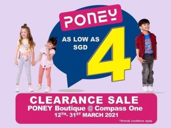 Poney-Clearance-Sale--350x263 12-31 Mar 2021: Poney Boutique Clearance Sale at Compass One