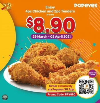 Popeyes-Louisiana-Kitchen-8.90-Chicken-Feast-Promotion-350x361 29 Mar-2 Apr 2021: Popeyes Louisiana Kitchen $8.90 Chicken Feast Promotion