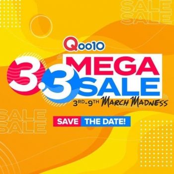 Qoo10-3.3-Mega-Sale-350x350 3-9 March 2021: Qoo10 3.3 Mega Sale