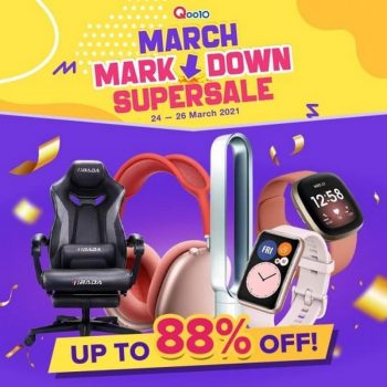 Qoo10-March-Mark-Down-Super-Sale-350x350 24-26 Mar 2021: Qoo10 March Mark Down Super Sale