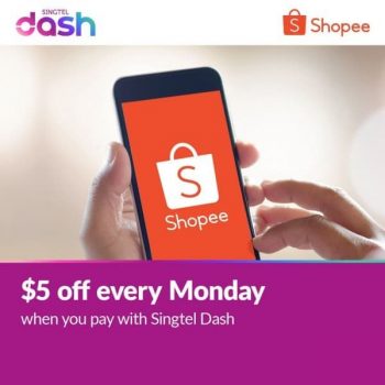 Singtel-Dash-Visa-Virtual-Card-Promotion-350x350 23-29 Mar 2021: Shopee Visa Virtual Card  Promotion with Singtel Dash