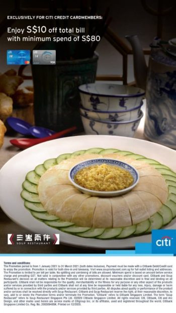 Soup-Restaurant-Citibank-Cardmembers-Promotion-350x622 31 Mar 2021: Soup Restaurant Citibank Cardmembers Promotion