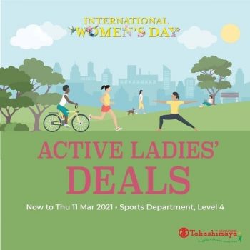 Takashimaya-Active-Ladies-Deals-350x350 9-11 March 2021: Takashimaya Active Ladies' Deals