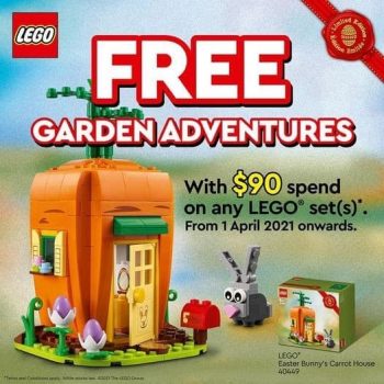 The-Brick-Shop-Free-Easter-Bunnys-Carrot-House-Promotion-350x350 1-30 Apr 2021: The Brick Shop Free Easter Bunny's Carrot House Promotion