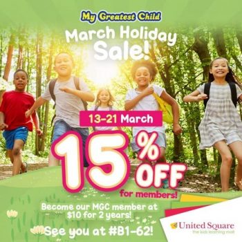 United-Square-Shopping-Mall-March-Holiday-Sale-350x350 13-21 Mar 2021: My Greatest Child March Holiday Sale at United Square Shopping Mall