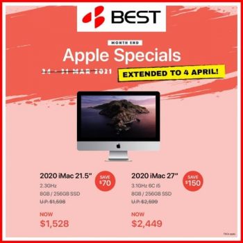 BEST-Denki-Apple-Special-Promotion-350x350 3-4 Apr 2021: BEST Denki Apple Special Promotion at Plaza Singapura