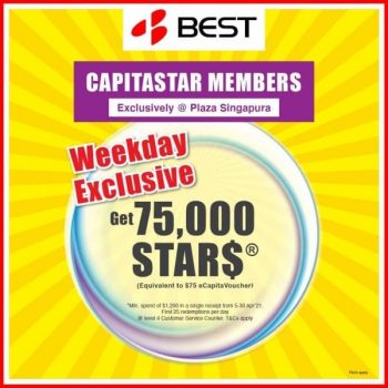 BEST-Denki-Weekday-Exclusive-Promotion-350x350 10 Apr-3 May 2021: BEST Denki Weekday Exclusive Promotion at Plaza Singapura