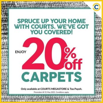 COURTS-20-Off-Carpet-Sale-350x350 13 Apr-31 May 2021: COURTS 20% Off Carpet Sale