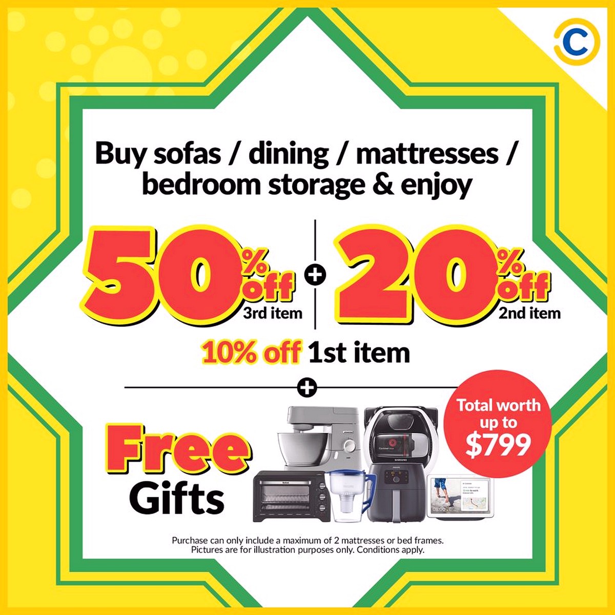 Court-Warehouse-Sale-2021-SIngapore-Clearance-Furniture-FREE-GIFTS-001 16-29 Apr 2021: COURTS Hari Raya Sale! Up to 50% off + 20% off + Free Gifts!