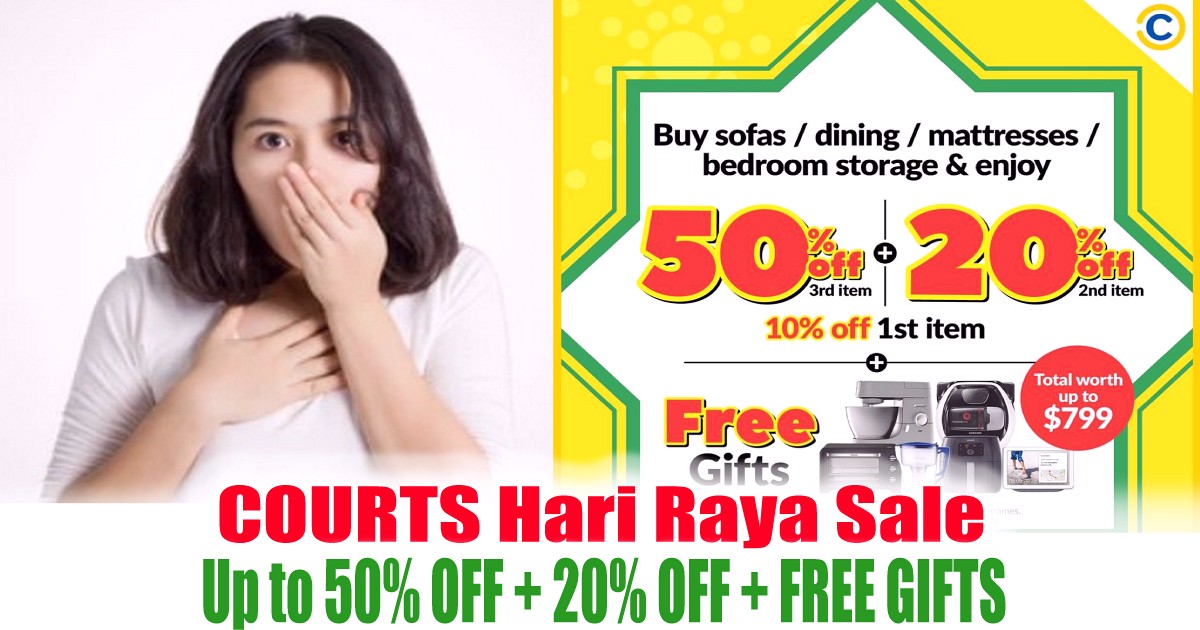 Courts-Warehouse-Sale-2021-SIngapore-Hari-Raya-Clearance-Furniture-Mattresses-Dining-Room-Storage-Offers-Discounts-Price-Cut-Off-Cheap-Goods-Bargains 16-29 Apr 2021: COURTS Hari Raya Sale! Up to 50% off + 20% off + Free Gifts!