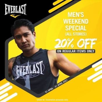 Everlast-Mens-Weekend-Sale--350x350 1-30 Apr 2021: Everlast Men's Weekend Sale