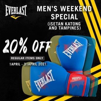 Everlast-Mens-Weekend-Special-Sale-at-Isetan-350x350 23 Apr 2021 Onward: Everlast Men's Weekend Special Sale at Isetan