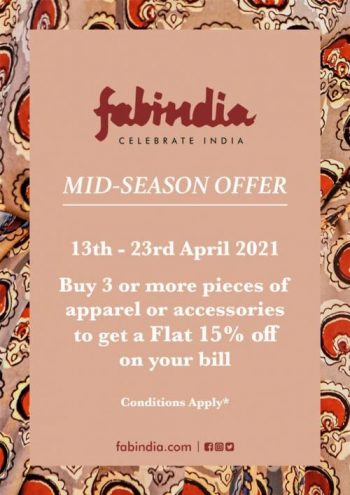 Fabindia-VivoCity-Mid-Season-Sale-350x495 13-23 Apr 2021: Fabindia VivoCity Mid-Season Sale