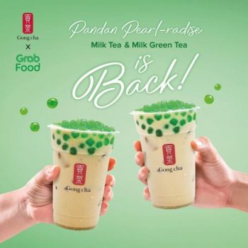 Gong-Cha-Pandan-Pearl-radise-Milk-Tea-Milk-Green-Tea-Promotion-350x350 12 Apr 2021 Onward: Gong Cha Pandan Pearl-radise Milk Tea & Milk Green Tea Promotion