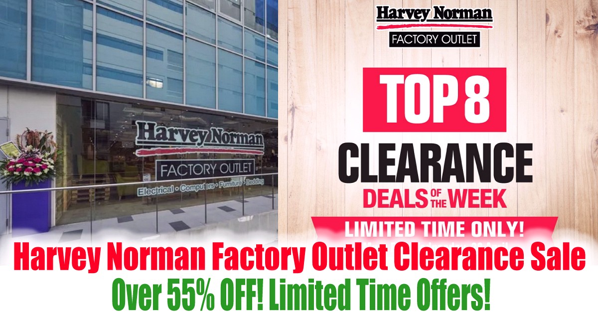 Harvey-Norman-Factory-Outlet-Warehouse-Sale-Clearance-2021-Singapore 26 Apr 2021 Onward: Harvey Norman Factory Outlet Clearance Sale at ESR BizPark