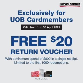 Harvey-Norman-Free-20-Return-Voucher-Promotion-1-350x350 6 Apr 2021 Onward: Harvey Norman Free $20 Return Voucher Promotion