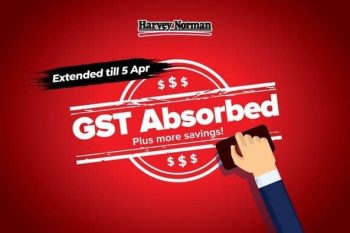 Harvey-Norman-GST-Absorbed-Promotion-350x233 3-5 Apr 2021: Harvey Norman GST Absorbed Promotion