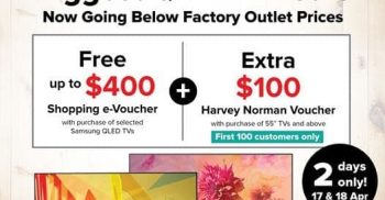 Harvey-Norman-Samsung-QLED-TVs-Promotion-350x182 17-18 Apr 2021 Onward: Harvey Norman Samsung QLED TVs Promotion