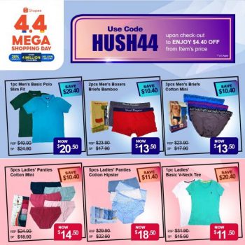 Hush-Puppies-Apparel-4.4-Sale-4.40-OFF-Promo-Code-on-Shopee--350x350 3 Apr 2021 Onward: Hush Puppies Apparel  4.4 Sale $4.40 OFF Promo Code on Shopee