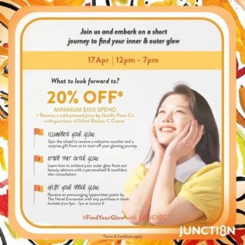 LANEIGE-Exclusive-Perks-And-Special-Gifts-Promotion-at-Junction-8--350x350 17 Apr 2021: LANEIGE Exclusive Perks And Special Gifts Promotion at Junction 8