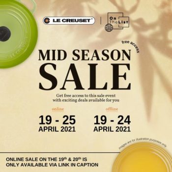 Le-Creuset-Mid-Season-Sale-350x350 19-25 Apr 2021: Le Creuset Mid Season Sale