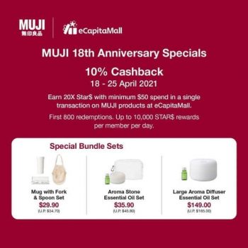 MUJI-18th-Anniversary-Special-Promotion-at-eCapitaMall-350x350 18-25 Apr 2021: MUJI 18th Anniversary Special Promotion at  eCapitaMall