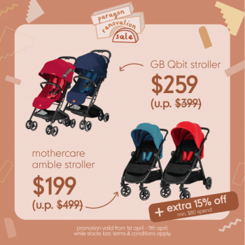 Mothercare-Paragon-Renovation-Sale-350x350 8-11 Apr 2021: Mothercare Paragon Renovation Sale