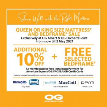 OG-Albert-OG-Orchard-Point-Mattress-and-Bedframe-Sale-350x350 3 Apr-2 May 2021: OG Albert & OG Orchard Point Mattress and Bedframe Sale