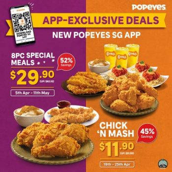 Popeyes-App-Exclusive-Deals-Promotion--350x350 5-25 Apr 2021: Popeyes App-Exclusive Deals Promotion