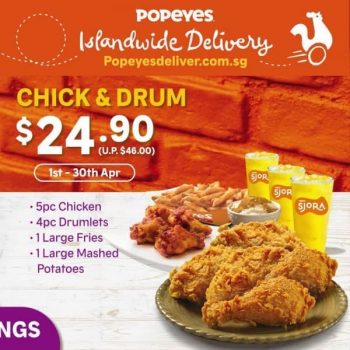 Popeyes-Louisiana-Kitchen-Chick-Drum-Promotion-350x350 21 Apr 2021 Onward: Popeyes Louisiana Kitchen Chick & Drum Promotion