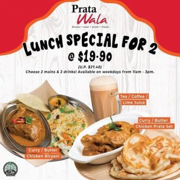 Prata-Wala-Weekday-Lunch-Special-Promotion-350x350 13 Apr 2021 Onward: Prata Wala Weekday Lunch Special Promotion