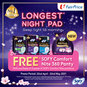 SOFY-Comfort-Nite-360-Panty-Promotion-350x350 23 Apr 2021 Onward: SOFY Comfort Nite 360 Panty Promotion at FairPrice