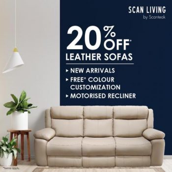 Scan-Living-New-Arrivals-Leather-Sofas-20-OFF-Promotion-350x350 19-25 Apr 2021: Scan Living New Arrivals Leather Sofas 20% OFF Promotion
